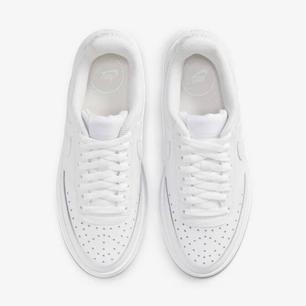 Zapatillas Nike Court Vision Alta Mujer Blancas | NK906RTF