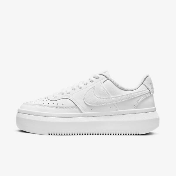 Zapatillas Nike Court Vision Alta Mujer Blancas | NK906RTF