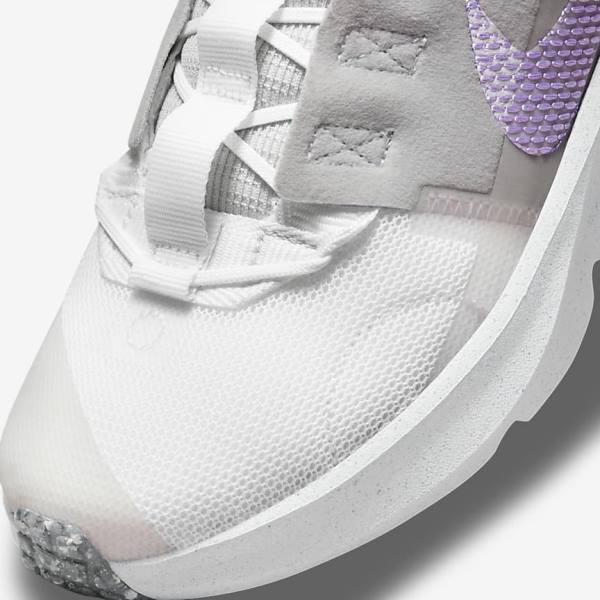 Zapatillas Nike Crater Impact Older Niños Blancas Gris Rosas Moradas | NK934YHN