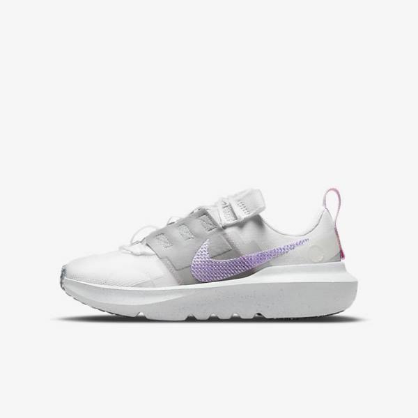 Zapatillas Nike Crater Impact Older Niños Blancas Gris Rosas Moradas | NK934YHN