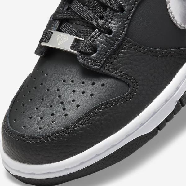 Zapatillas Nike Dunk Low Older Niños Negras Gris Blancas | NK810LVA