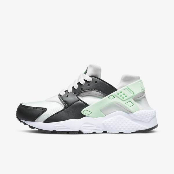 Zapatillas Nike Huarache Run Older Niños Blancas Verde Menta | NK532LBC