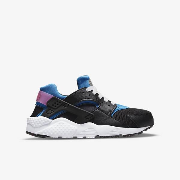 Zapatillas Nike Huarache Run Older Niños Negras Azules Claro Rosas Verde Menta | NK601WSC