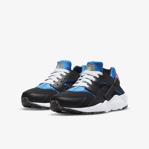 Zapatillas Nike Huarache Run Older Niños Negras Azules Claro Rosas Verde Menta | NK601WSC