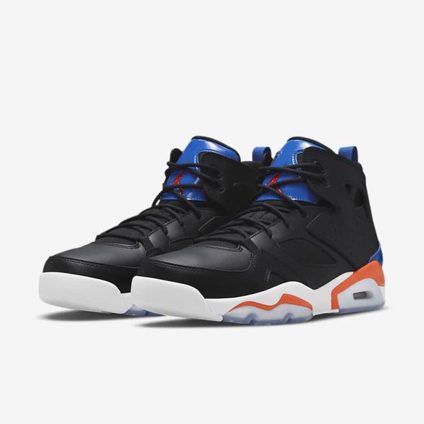 Zapatillas Nike Jordan Flight Club 91 Hombre Negras Azul Real Blancas Naranjas | NK493WBY