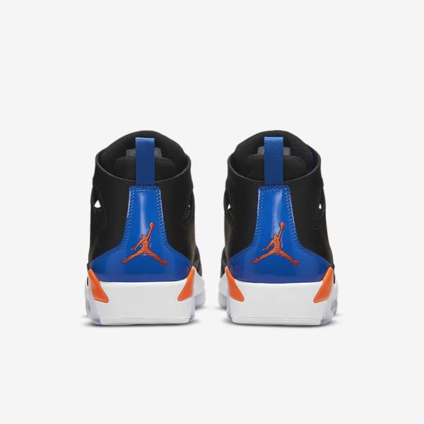 Zapatillas Nike Jordan Flight Club 91 Hombre Negras Azul Real Blancas Naranjas | NK493WBY