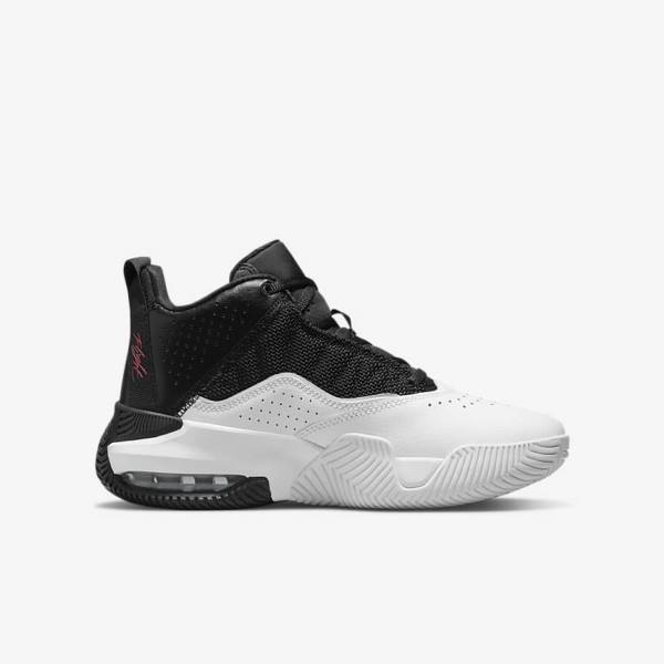 Zapatillas Nike Jordan Stay Loyal Older Niños Negras Blancas Metal Plateadas Rojas | NK532EZI