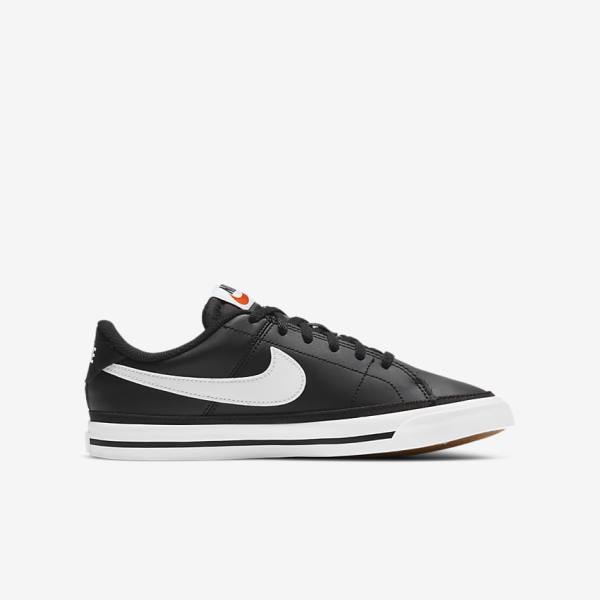 Zapatillas Nike NikeCourt Legacy Older Niños Negras Marrones Claro Blancas | NK034BJS