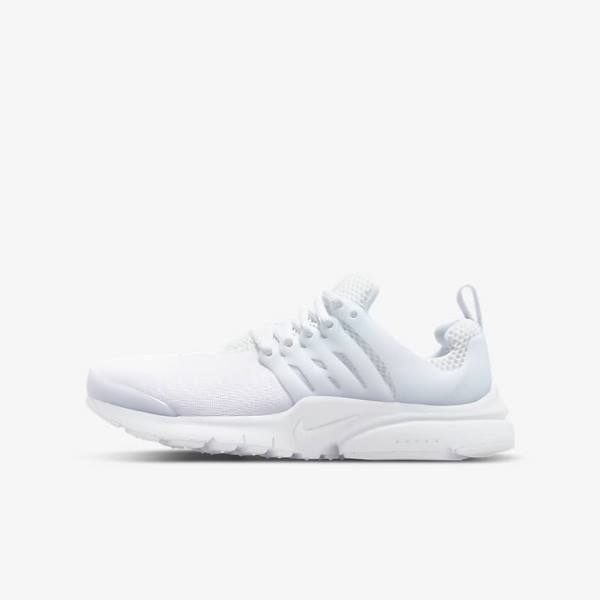 Zapatillas Nike Presto Older Niños Blancas Plateadas Blancas | NK173FVC