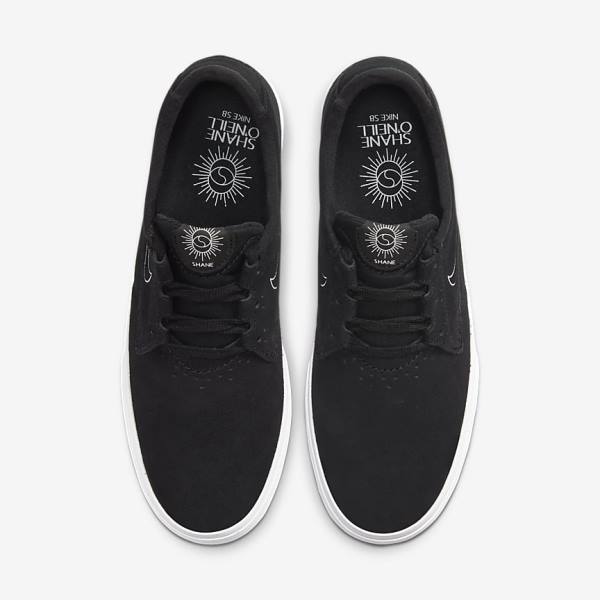 Zapatillas Nike SB Shane Mujer Negras Blancas | NK759ZCU