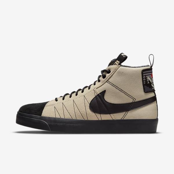 Zapatillas Nike SB Zoom Blazer Mid Premium Mujer Naranjas Negras | NK092FJX