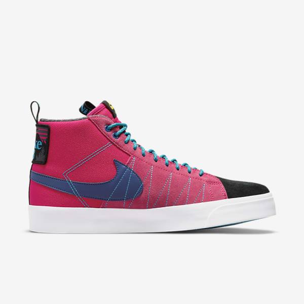 Zapatillas Nike SB Zoom Blazer Mid Premium Mujer Rosas Azules Azul Real Azules | NK802XTU