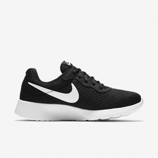 Zapatillas Nike Tanjun Mujer Negras Blancas | NK182XMN