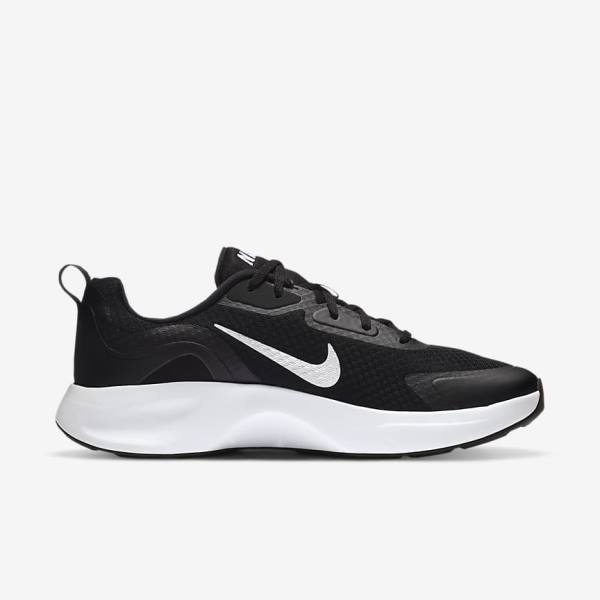 Zapatillas Nike Wearallday Hombre Negras Blancas | NK543MXA