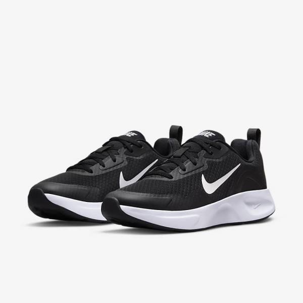 Zapatillas Nike Wearallday Mujer Negras Blancas | NK932XMW