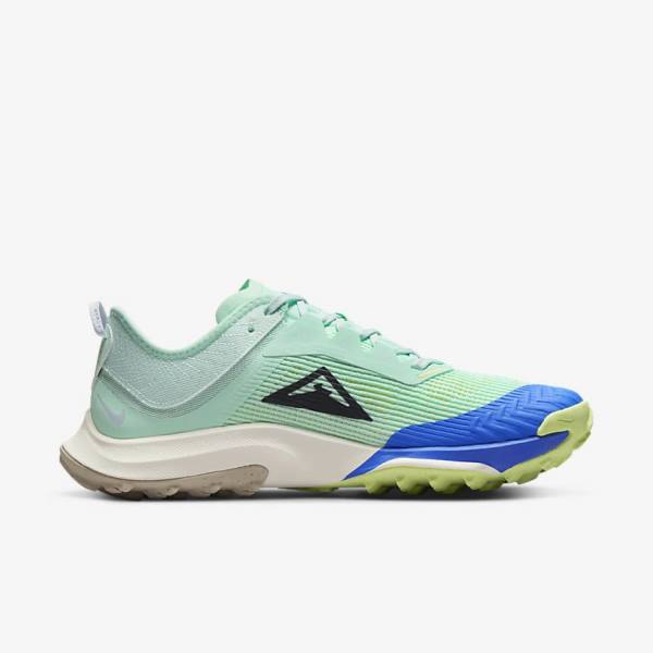 Zapatillas Running Nike Air Zoom Terra Kiger 8 Trail Mujer Verde Menta Gris Azules | NK097KGM