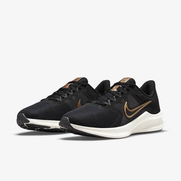 Zapatillas Running Nike Downshifter 11 Carretera Mujer Negras Gris Oscuro Metal Cobra | NK416ETW