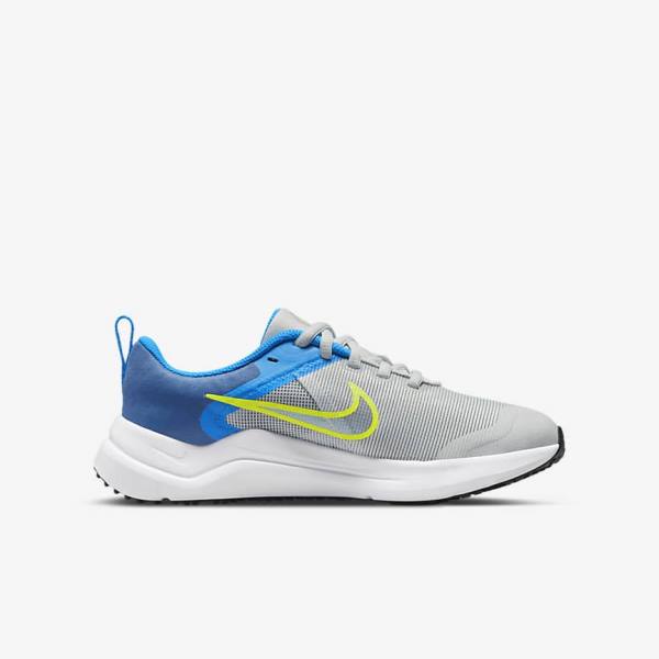 Zapatillas Running Nike Downshifter 12 Older Carretera Niños Gris Azules Gris Azul Marino Gris | NK319KLS