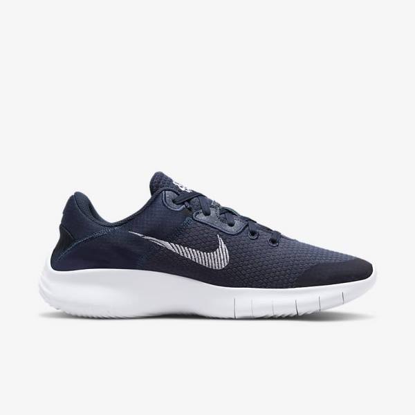 Zapatillas Running Nike Flex Experience Run 11 Next Nature Carretera Hombre Azul Marino Obsidian Oscuro Blancas | NK903KSH