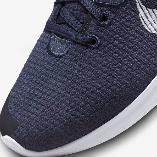 Zapatillas Running Nike Flex Experience Run 11 Next Nature Carretera Hombre Azul Marino Obsidian Oscuro Blancas | NK903KSH