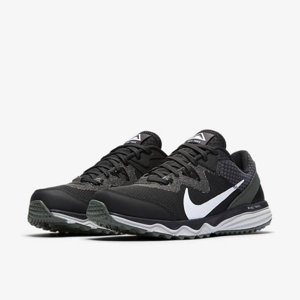 Zapatillas Running Nike Juniper Trail Trail Mujer Negras Gris Oscuro Blancas | NK872XGS