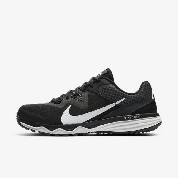 Zapatillas Running Nike Juniper Trail Trail Mujer Negras Gris Oscuro Blancas | NK872XGS