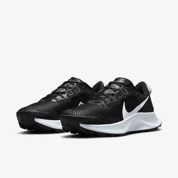 Zapatillas Running Nike Pegasus Trail 3 Trail Mujer Negras Gris Oscuro Plateadas | NK196HKA