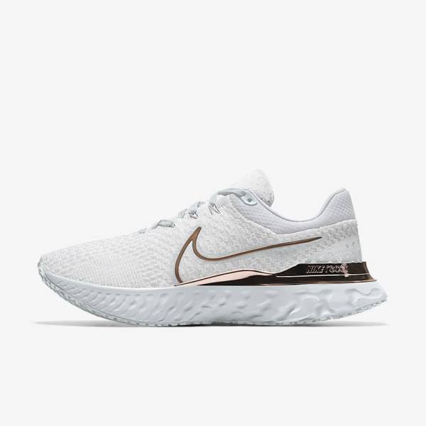 Zapatillas Running Nike React Infinity Run 3 By You Custom Carretera Mujer Blancas | NK539QZD