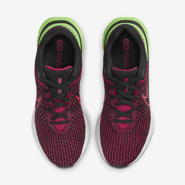 Zapatillas Running Nike React Infinity Run Flyknit 3 Carretera Hombre Negras Verde Rojas | NK659EMA