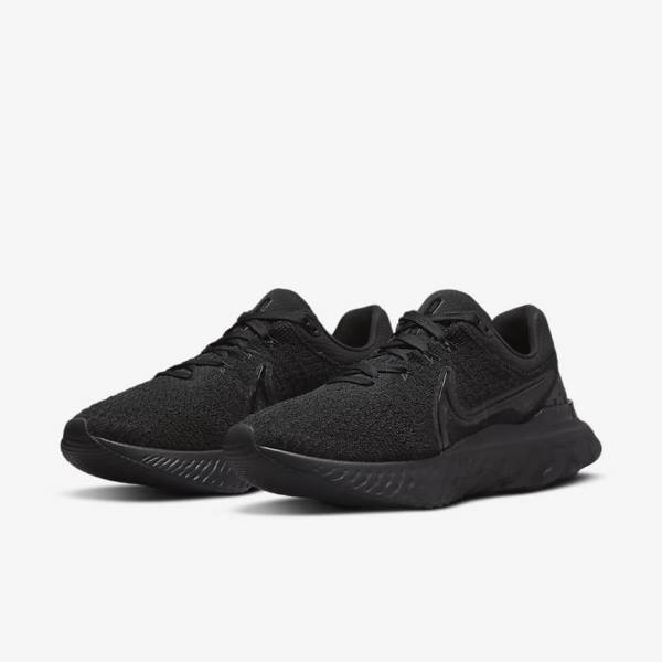 Zapatillas Running Nike React Infinity Run Flyknit 3 Carretera Mujer Negras | NK739XTR