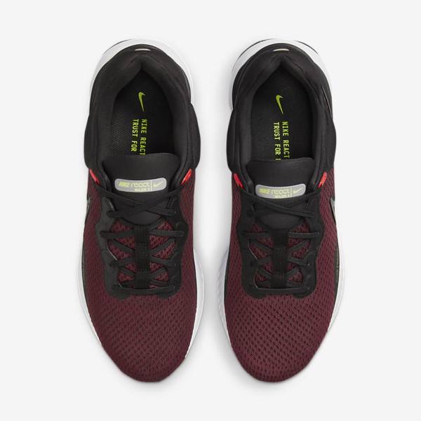 Zapatillas Running Nike React Miler 3 Carretera Hombre Negras Rojas Blancas | NK965SQU