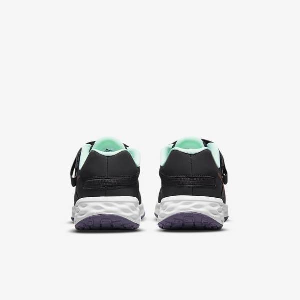 Zapatillas Running Nike Revolution 6 FlyEase Older Easy On-Off Carretera Niños Negras Verde Menta Moradas Metal Rojas Marrones | NK654RZA