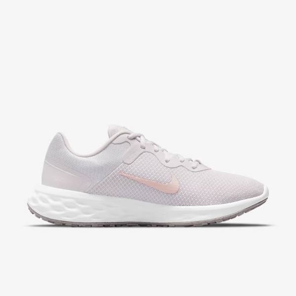 Zapatillas Running Nike Revolution 6 Next Nature Carretera Mujer Moradas Claro Blancas | NK965VQW