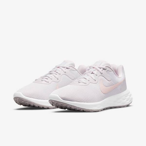 Zapatillas Running Nike Revolution 6 Next Nature Carretera Mujer Moradas Claro Blancas | NK965VQW