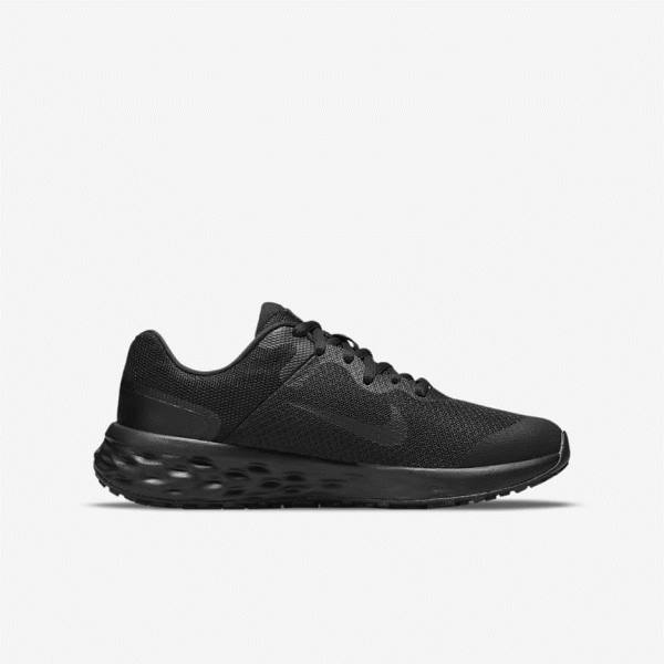 Zapatillas Running Nike Revolution 6 Older Carretera Niños Negras Gris Oscuro | NK190EQF