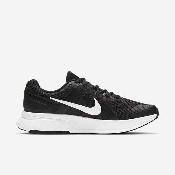 Zapatillas Running Nike Run Swift 2 Carretera Hombre Negras Gris Oscuro Blancas | NK672WHK