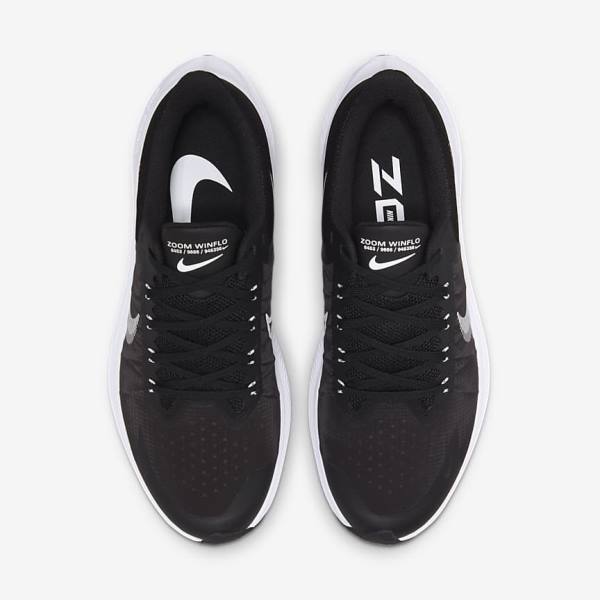 Zapatillas Running Nike Winflo 8 Carretera Hombre Negras Gris Oscuro Blancas | NK847HPR