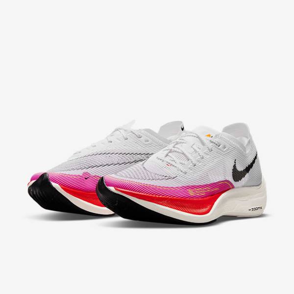 Zapatillas Running Nike ZoomX Vaporfly Next% 2 Carretera Carreras Mujer Blancas Negras Negras | NK052AVD