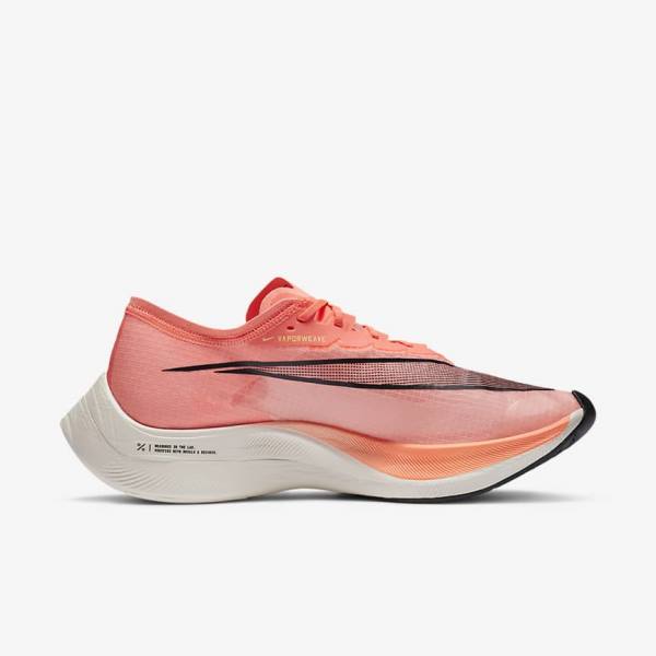 Zapatillas Running Nike ZoomX Vaporfly NEXT% Carretera Carreras Mujer Mango Claro Negras Azules | NK240KRW