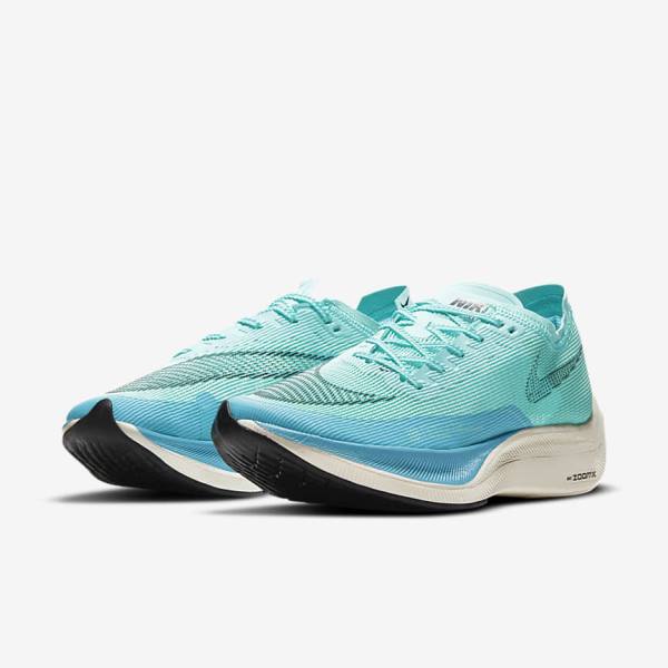 Zapatillas Running Nike ZoomX Vaporfly Next% 2 Carretera Carreras Hombre Blancas Metal Plateadas Negras | NK743TQN