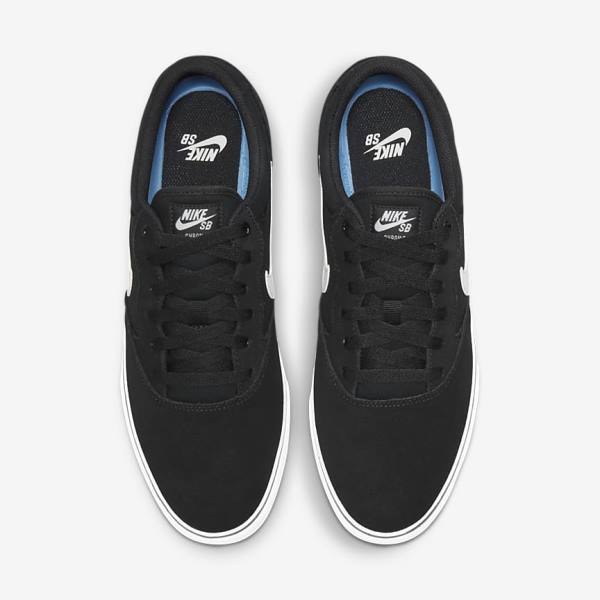 Zapatillas Skate Nike SB Chron 2 Hombre Negras Blancas | NK963APJ