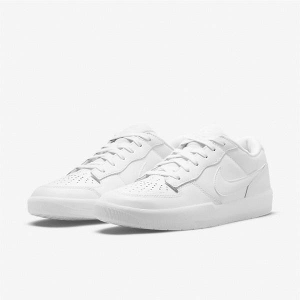 Zapatillas Skate Nike SB Force 58 Premium Hombre Blancas | NK632VEA