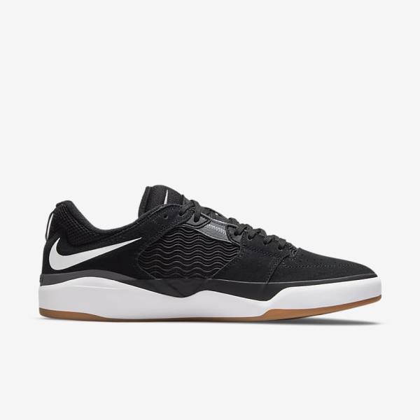 Zapatillas Skate Nike SB Ishod Wair Hombre Negras Gris Oscuro Blancas | NK742FRD