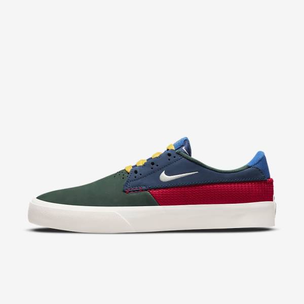 Zapatillas Skate Nike SB Shane Mujer Verde Rojas Azul Marino | NK068SYP