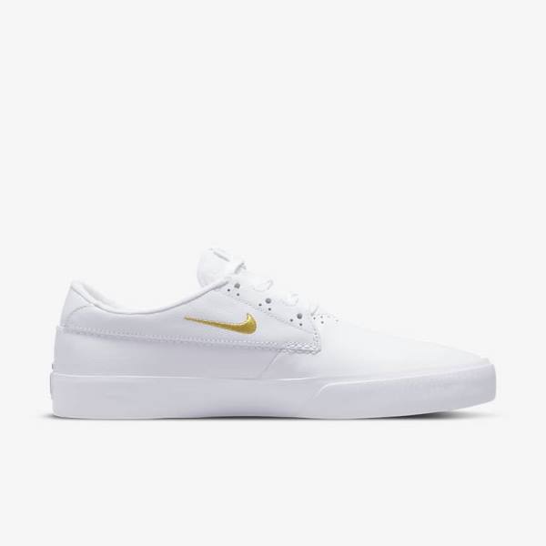 Zapatillas Skate Nike SB Shane PRM Mujer Blancas Metal Doradas | NK849SHY