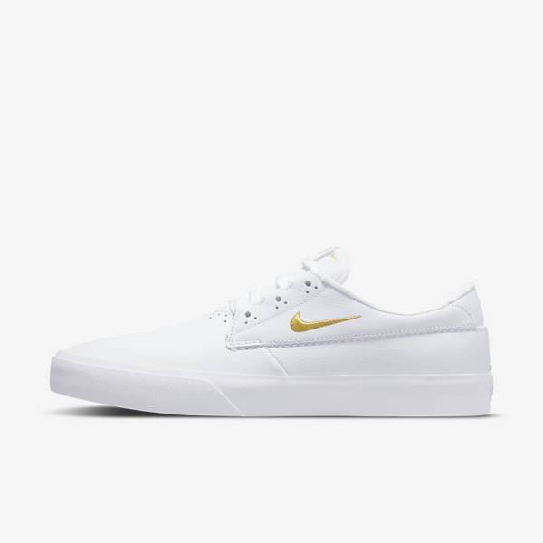 Zapatillas Skate Nike SB Shane PRM Mujer Blancas Metal Doradas | NK849SHY