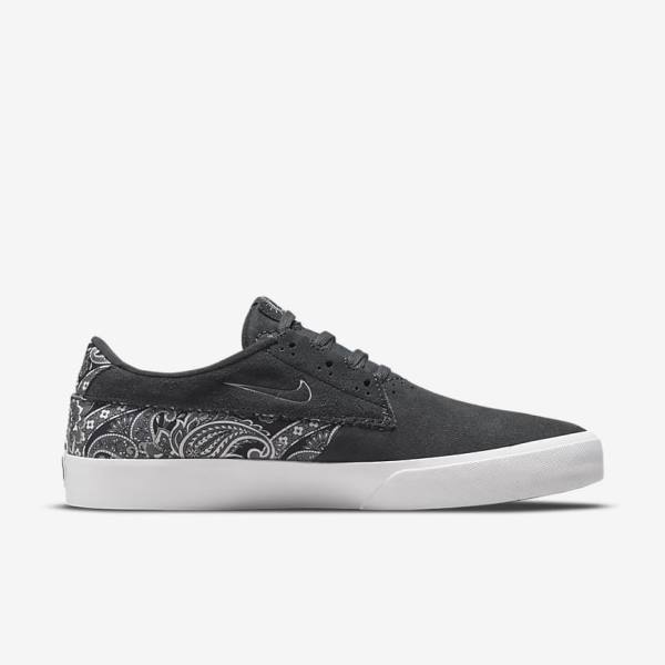 Zapatillas Skate Nike SB Shane Premium Mujer Gris Oscuro Blancas Negras Gris | NK279BCQ