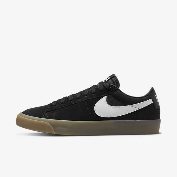 Zapatillas Skate Nike SB Zoom Blazer Low Pro GT Hombre Negras Blancas | NK274YUK