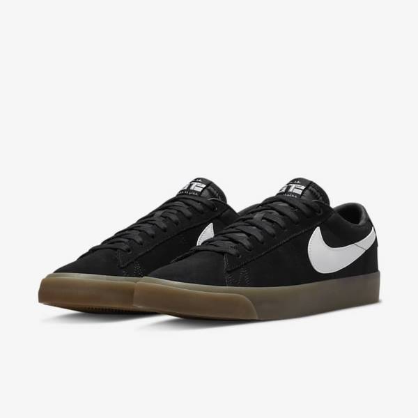 Zapatillas Skate Nike SB Zoom Blazer Low Pro GT Mujer Negras Blancas | NK816WDC