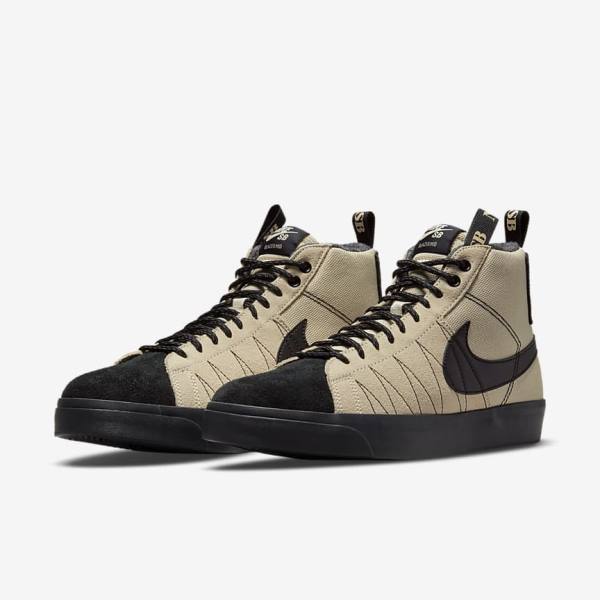 Zapatillas Skate Nike SB Zoom Blazer Mid Premium Mujer Naranjas Negras | NK268YTK